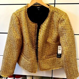 New with tags, Metallic Gold, Express Jacket